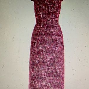 NWT J Crew Resume Dress size 12 Pink/Red, Multi Color
